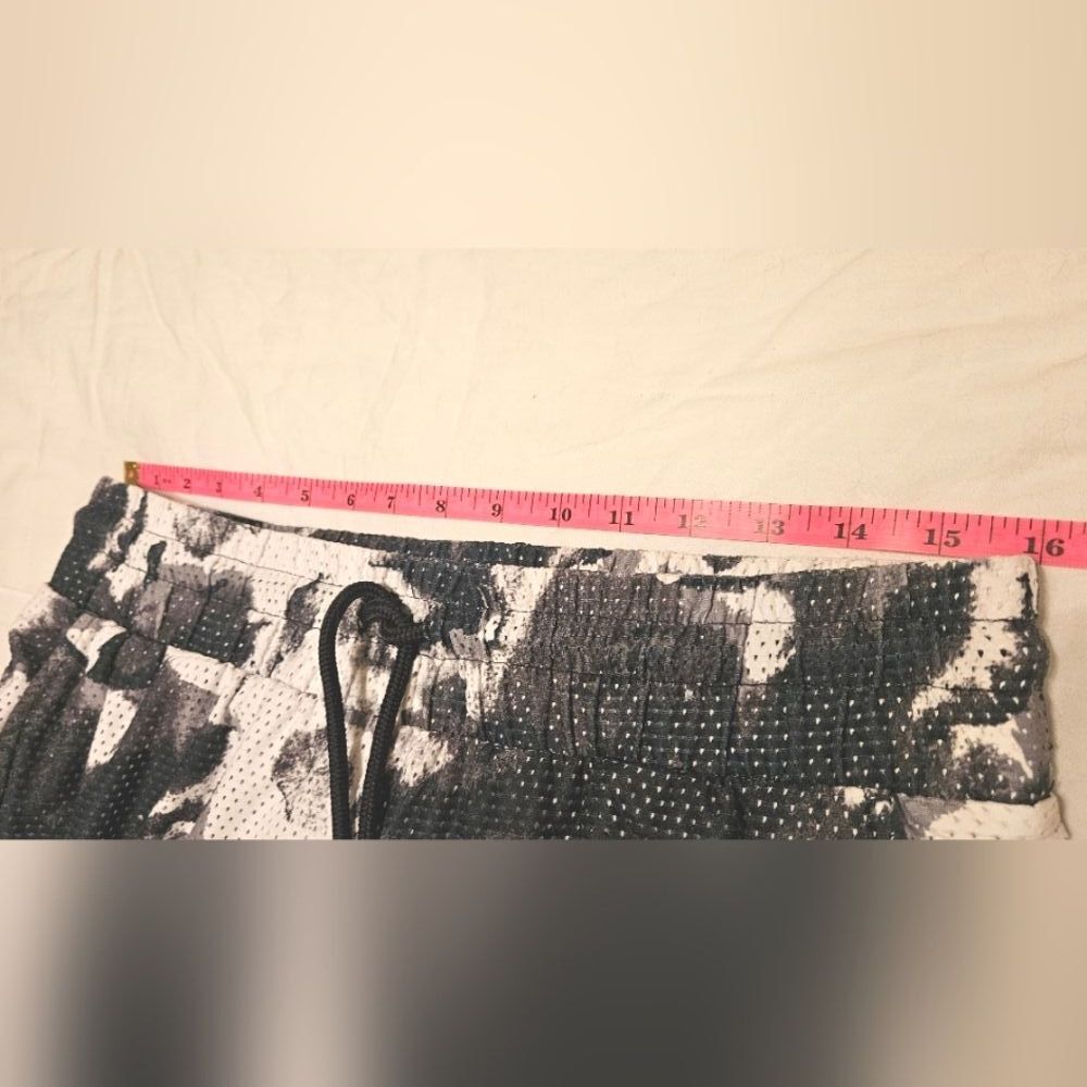 Bebe Sport Joggers Women Size L Black White Patterned Workout Lounger Pants Y2K - Picture 7 of 8